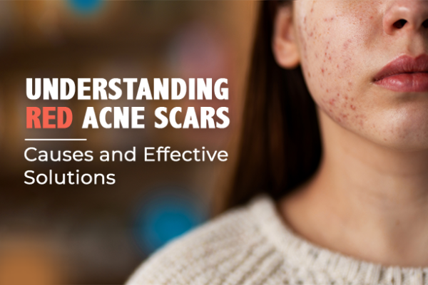 Red acne scars
